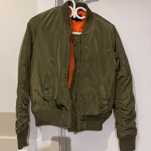 Timing Army Green Bomber Jacket